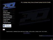 Tablet Screenshot of powdercoatindustries.com